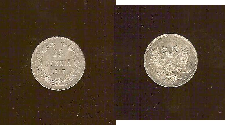 Finland 25 pennia 1917 FDC